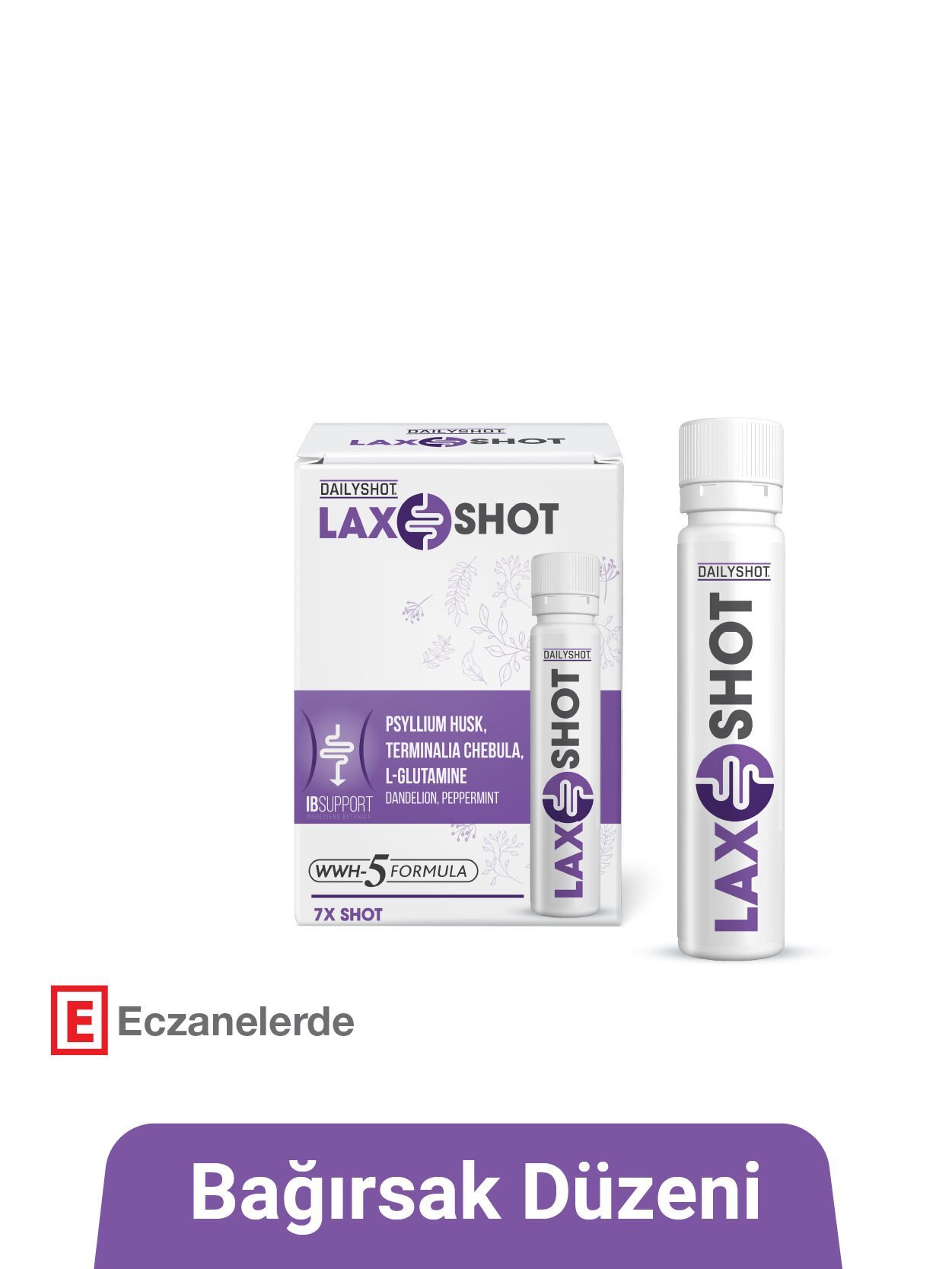 LaxShot, Bağırsak ve Sindirim Sistemi Düzenleyici, , Gaz, Şişkinlik İçin Lax Shot