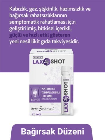 LaxShot, Bağırsak ve Sindirim Sistemi Düzenleyici, , Gaz, Şişkinlik İçin Lax Shot