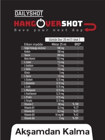Hangovershot ZERO 4'lü kutu