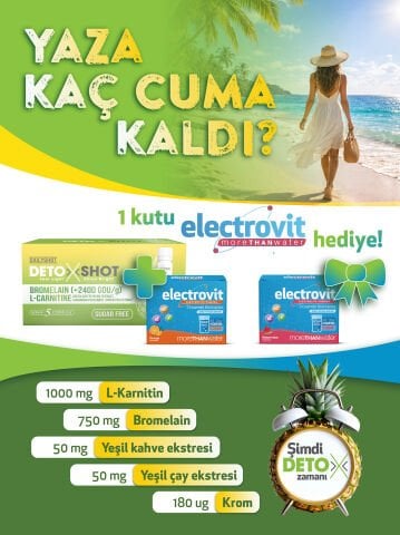 DETOX SHOT + ELECTROVIT ALANA ELECTROVIT HEDİYE