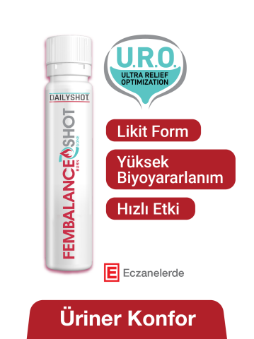 Fembalance Shot Cranberry ve D-mannoz ile Üriner Konfor