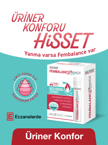Fembalance Shot Cranberry ve D-mannoz ile Üriner Konfor