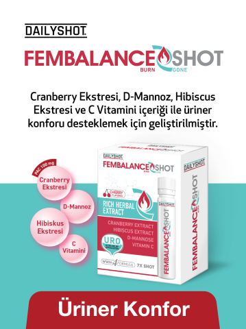 Fembalance Shot Cranberry ve D-mannoz ile Üriner Konfor