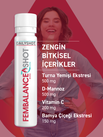 Fembalance Shot Cranberry ve D-mannoz ile Üriner Konfor