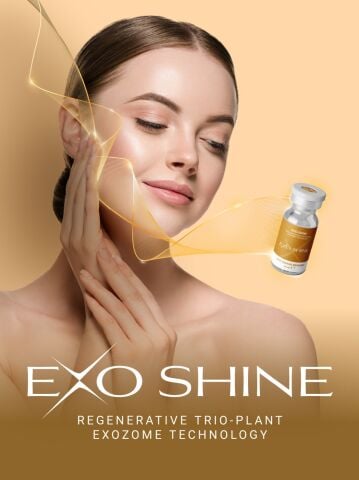EXO SHINE Eksozom Teknolojili Cilt Bakım Seti | Exosome Serum + Hydraroller | Anti Age Bakım ve Yoğun Nem Desteği