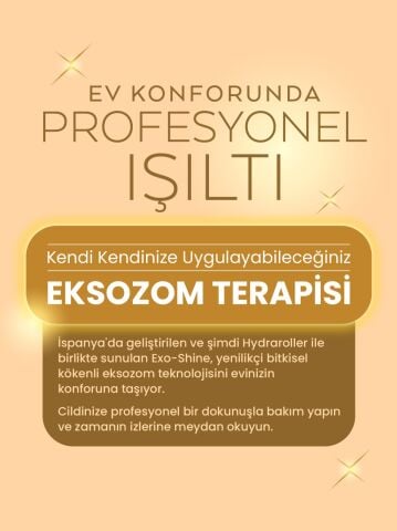 EXO SHINE Eksozom Teknolojili Cilt Bakım Seti | Exosome Serum + Hydraroller | Anti Age Bakım ve Yoğun Nem Desteği